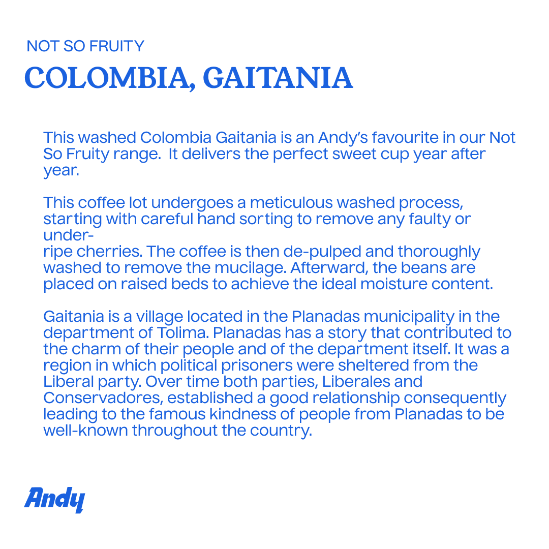 COLOMBIA GAITANIA, Filter