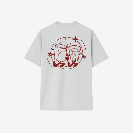 ANDY T-SHIRT grey/burgundy