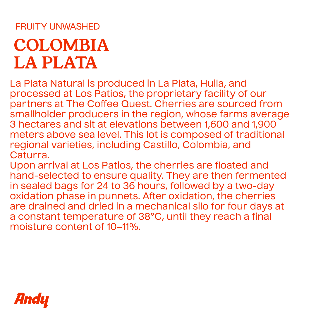 COLOMBIA LA PLATA, Filter